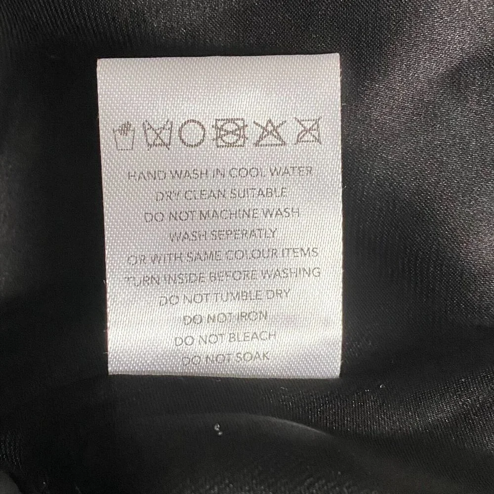 Free People Third Form Running Water One Shoulder Mini Dress Black M US10 NWT - Picture 10 of 10